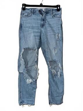 Hollister Women's Light Blue Distressed Skinny Jeans Size 5R W27 L27